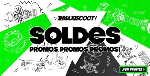 Soldes Maxiscoot : jusqu'à -80 % sur vos pièces moto !
