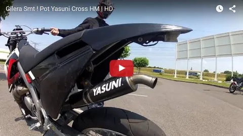 Gilera SMT équipée d'un pot Yasuni Cross