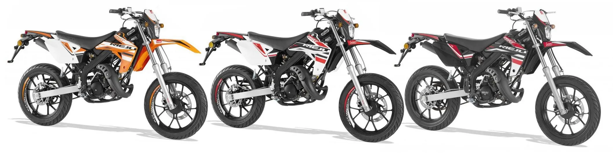 La MRT 50 SM est disponible en orange, blanc et noir