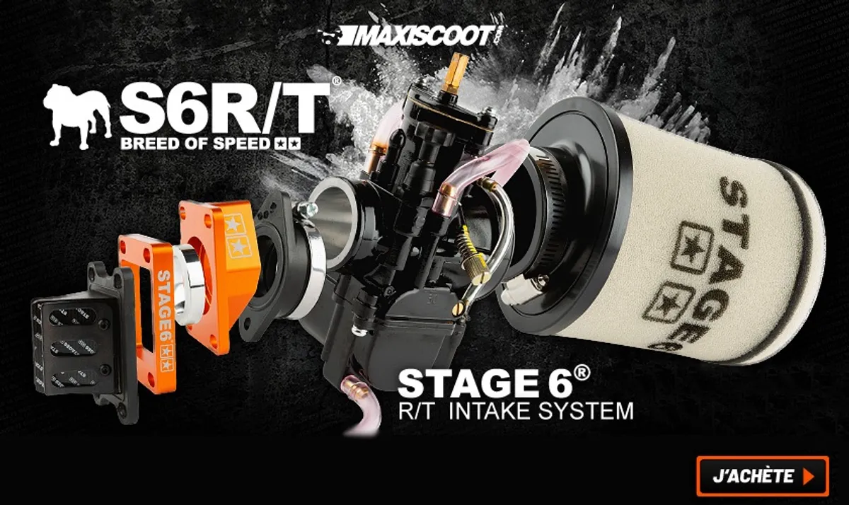 Usinage CNC admission Stage6 R/T High Flow Derbi / Minarelli AM6