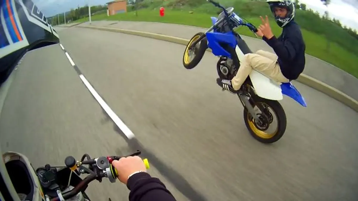 Wheeling en Derbi 80 cc BRK